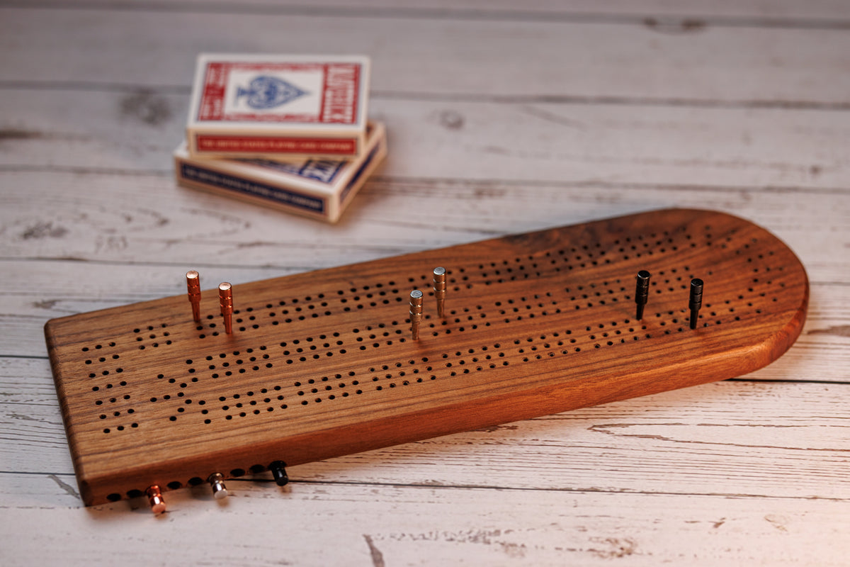 Three Lane Cribbage Board