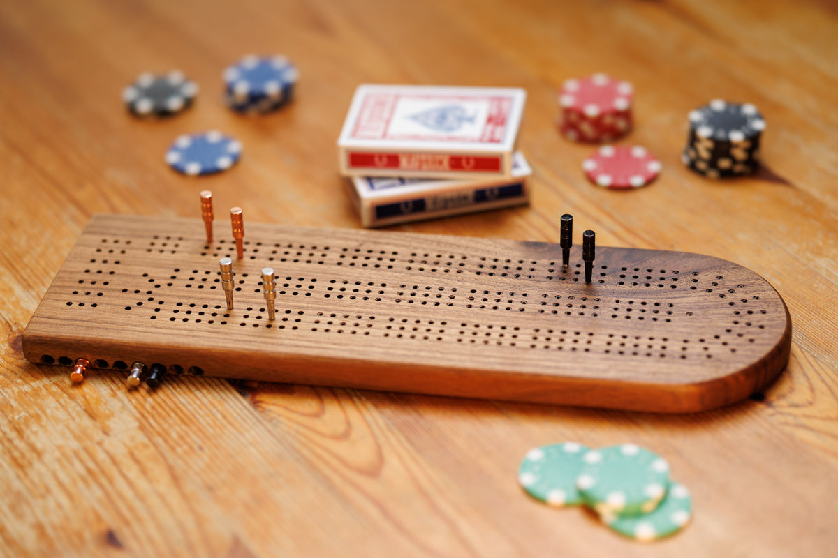 Three Lane Cribbage Board